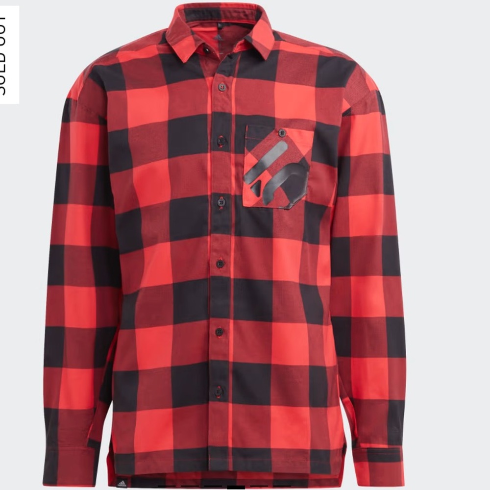 NWT. Five Ten Adidas “Brave’ Flannel. Medium (gender neutral)